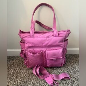 Vera Bradley women’s cotton utility bag- rich orchid